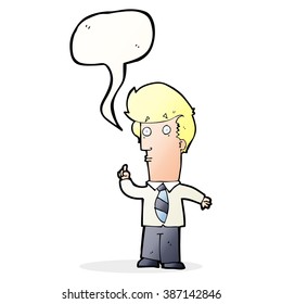 cartoon man with question with speech bubble