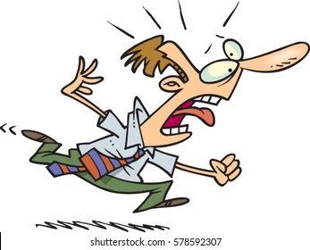 Man Running Scared Stock Vectors, Images & Vector Art | Shutterstock