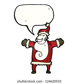 cartoon man in santa claus outfit