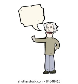 cartoon man saying stop cartoon man saying stop