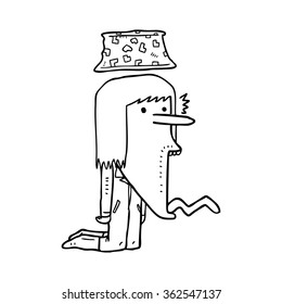 cartoon man shocked