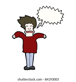 cartoon man shouting