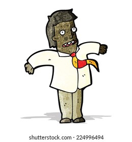 cartoon man shrugging shoulders