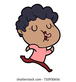 cartoon man singing