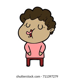 cartoon man singing