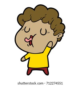 cartoon man singing