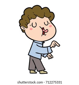 cartoon man singing