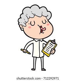 cartoon man singing