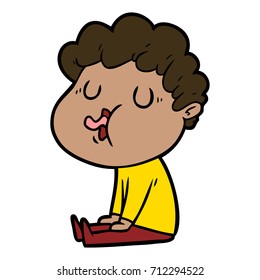 cartoon man singing