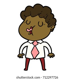 cartoon man singing