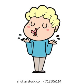 cartoon man singing