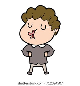 cartoon man singing