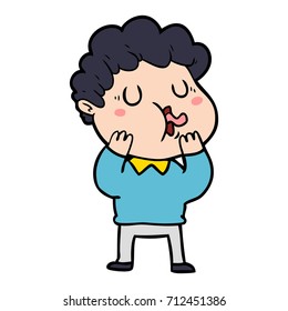 cartoon man singing