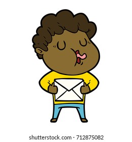 cartoon man singing