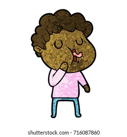cartoon man singing