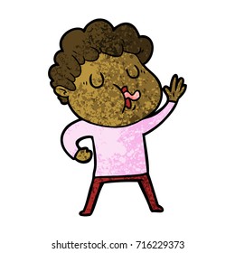 cartoon man singing