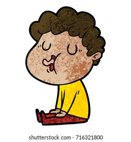 cartoon man singing