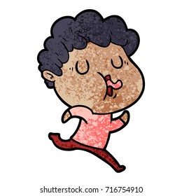 homem de desenho animado cantando