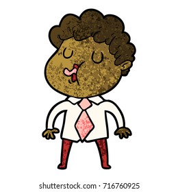 cartoon man singing