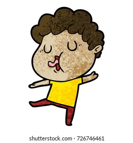 cartoon man singing