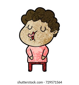 cartoon man singing