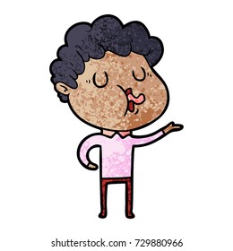 cartoon man singing