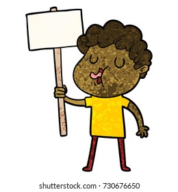 cartoon man singing