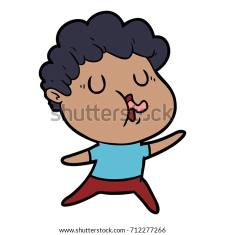 cartoon man singing