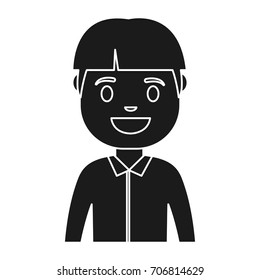 cartoon man smiling icon