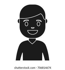 cartoon man smiling icon