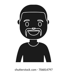 cartoon man smiling icon