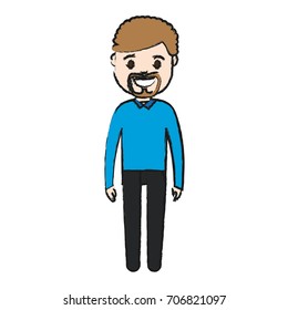 cartoon man smiling icon