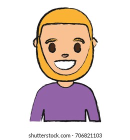 cartoon man smiling icon