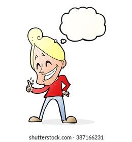 cartoon man snapping fingers with thought bubble
