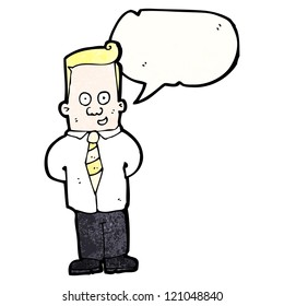 caricaturista con burbuja de habla