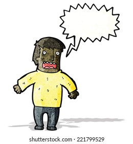 cartoon man with speech bubble
