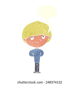 cartoon man with speech bubble