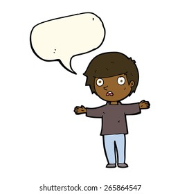 cartoon man with speech bubble
