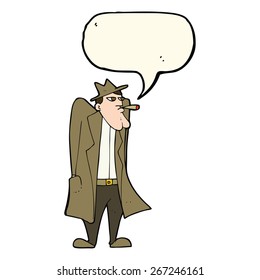 cartoon man with speech bubble