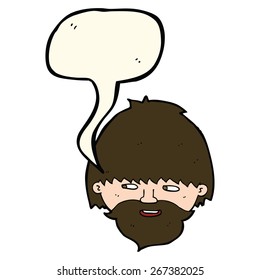 cartoon man with speech bubble