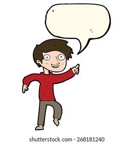 cartoon man with speech bubble