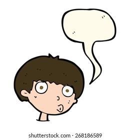 Cartoon-Mann mit Sprachblase