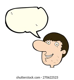 cartoon man with speech bubble