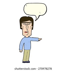 caricaturista con burbuja de habla