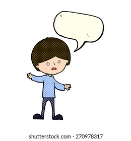 caricaturista con burbuja de habla