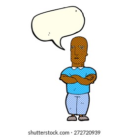 cartoon man with speech bubble