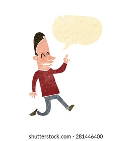 cartoon man with speech bubble