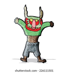cartoon man in spooky mask