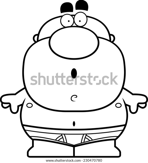 Cartoon Man Standing His Underwear Stock Vector Royalty Free 230470780 Shutterstock 2936