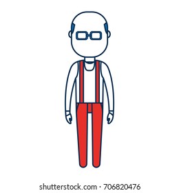 cartoon man standing icon